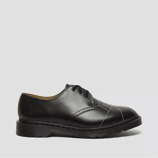 DM's X SUPREME 1461 Web Black Vintage Smooth Leather Shoes JP SUK