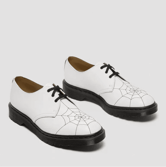 DM's X SUPREME 1461 Vintage White Leather Shoes JP SUK 