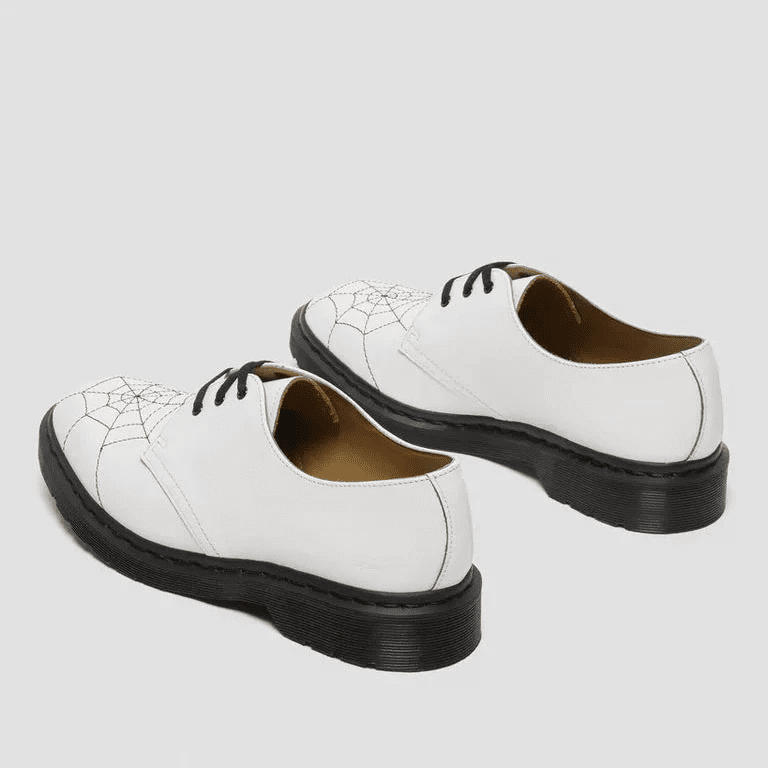 DM's X SUPREME 1461 Vintage White Leather Shoes JP SUK 