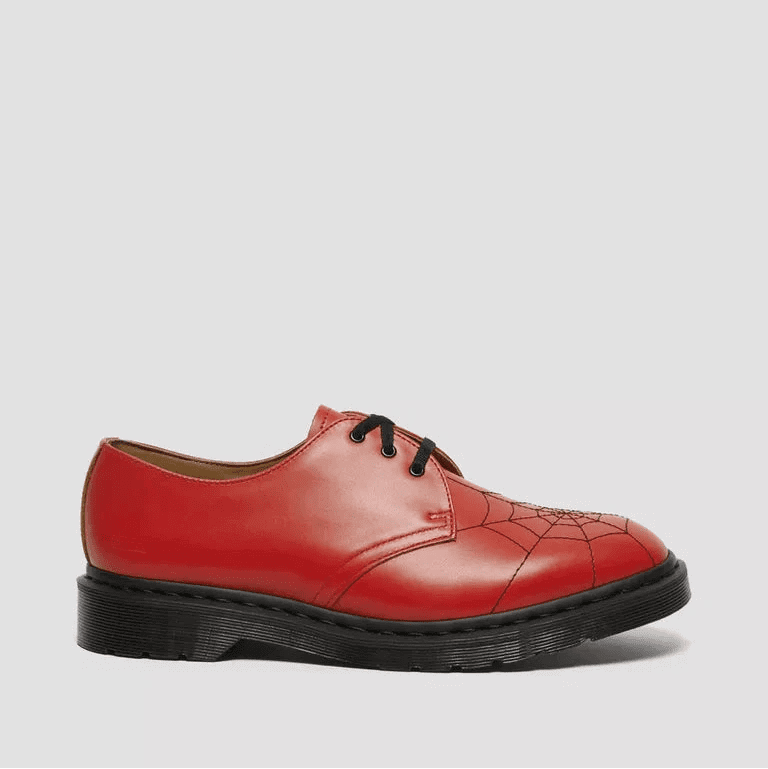 DM's X SUPREME 1461 Web Red Vintage Smooth Leather Shoes JP SUK 