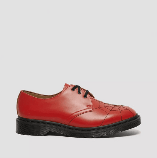 DM's X SUPREME 1461 Web Red Vintage Smooth Leather Shoes JP SUK 